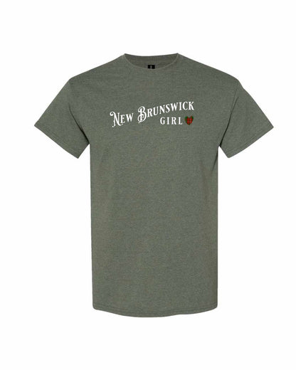 New Brunswick Girl Tartan heart Full Men's Tee