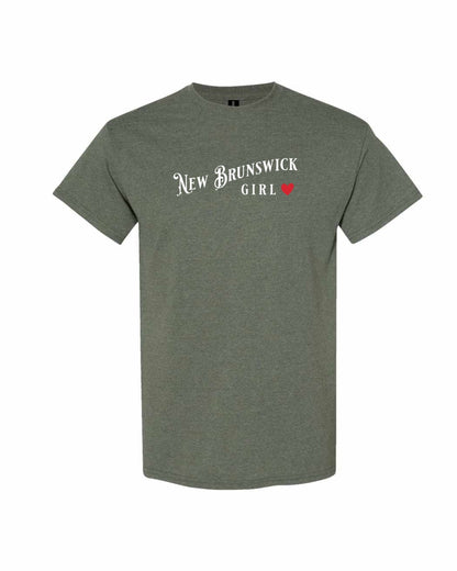 New Brunswick Girl Red Heart Full Men's Tee