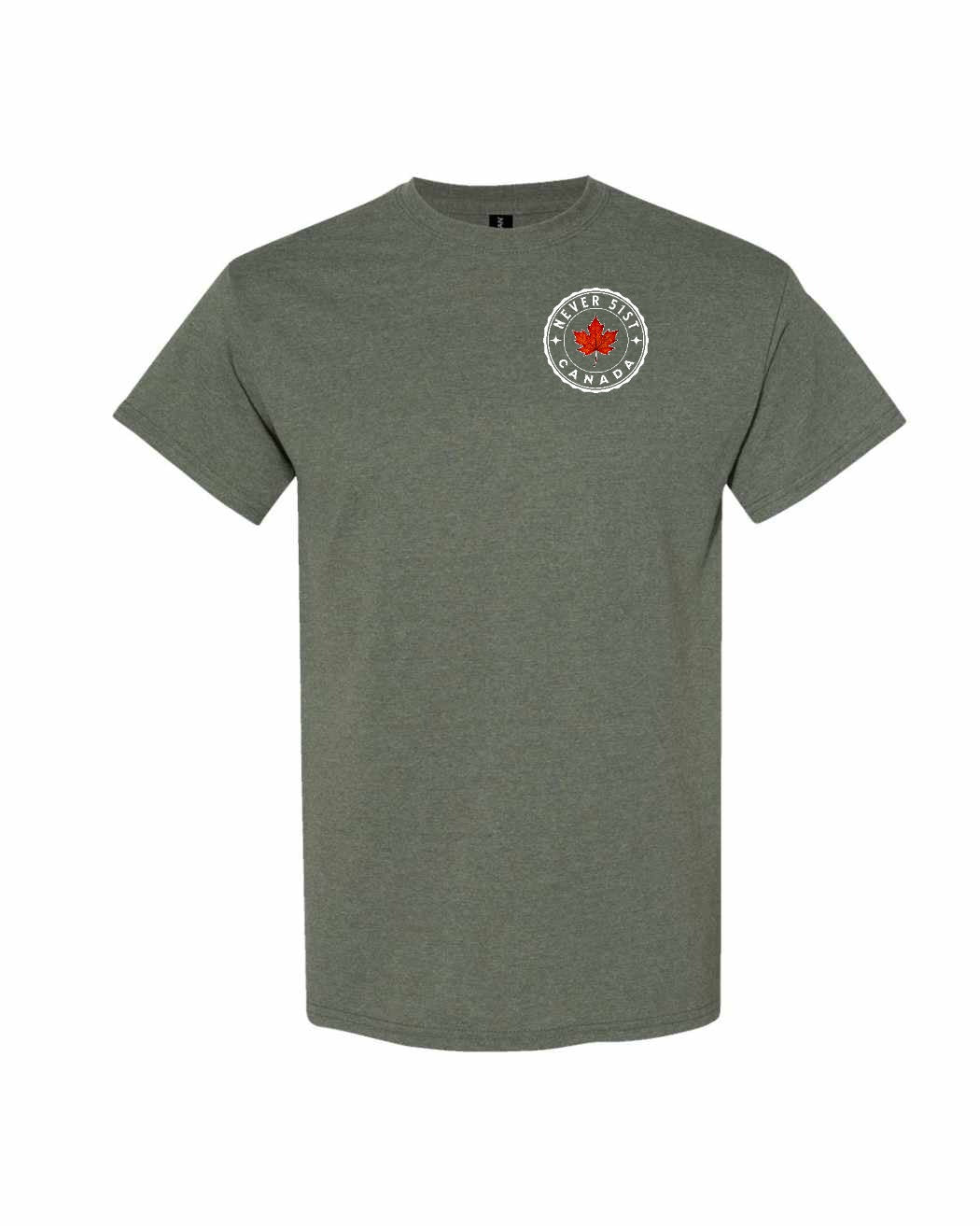 Never 51st Leaf Left Chest Men's Tee