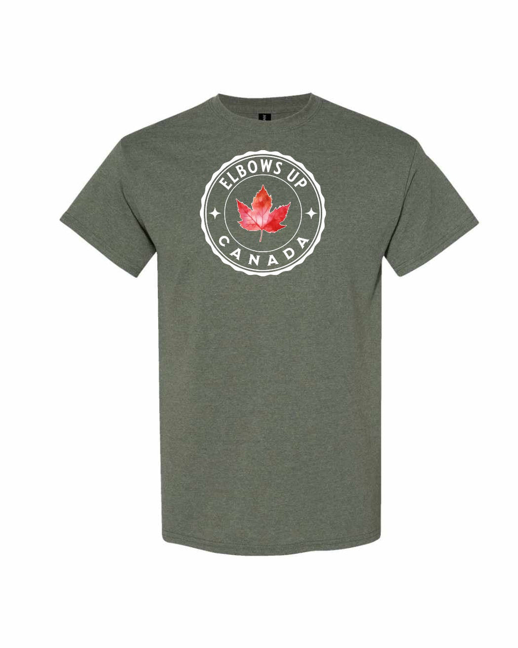 Elbows Up Leaf Men's Tee - Gildan Canada (sewn Internationally)