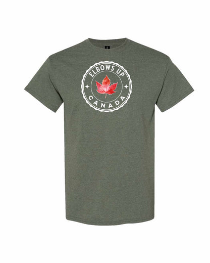 Elbows Up Leaf Unisex Tee - Gildan Canada (sewn Internationally)