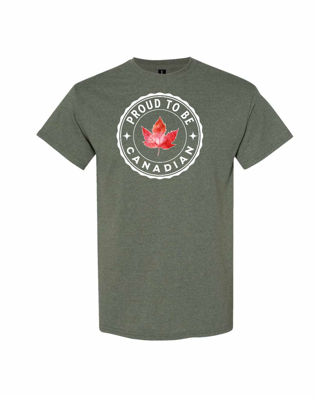 Proud to be Canadian Leaf Tee - Gildan Canada (sewn Internationally)