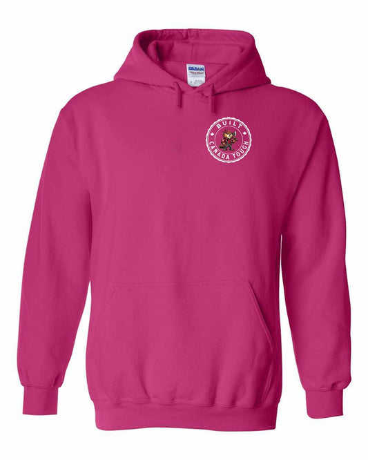 Built Canada Tough Male Beaver Left Chest and Back Pullover