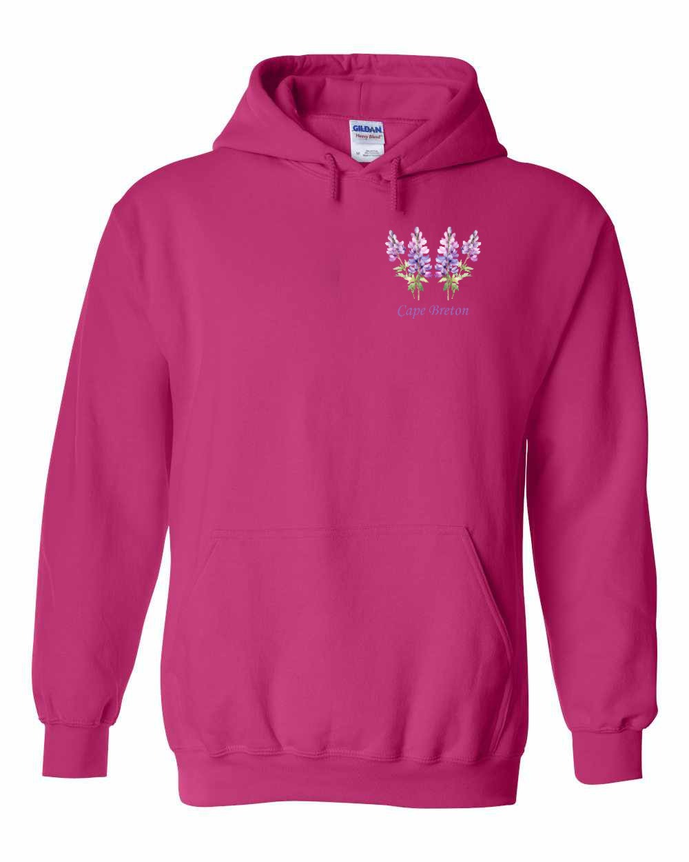 Cape Breton Lupin Left Chest Pullover Hoodie
