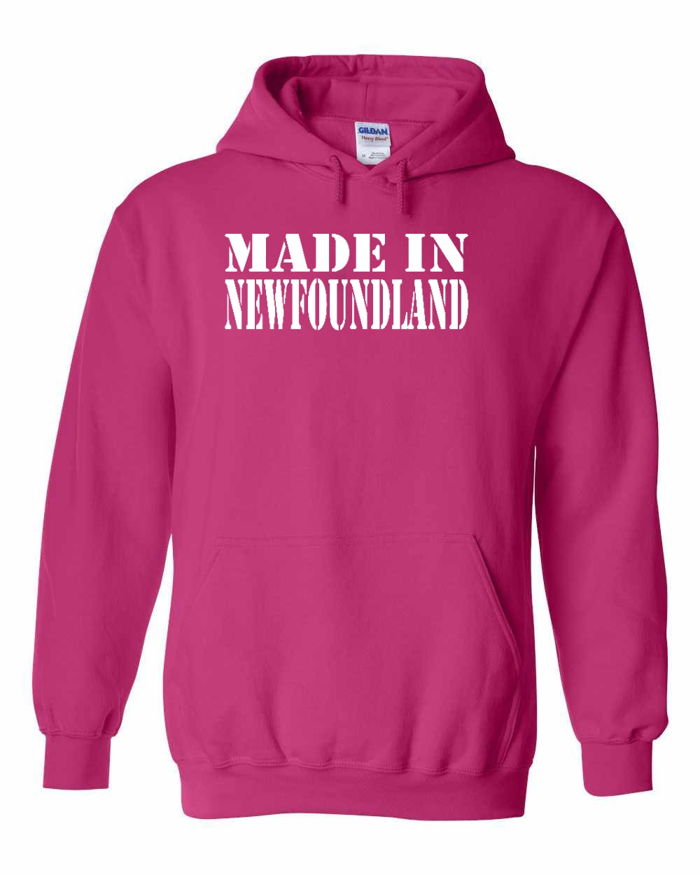 Made In NFLD ( White Lettering) Pullover Hoodie - Unisex