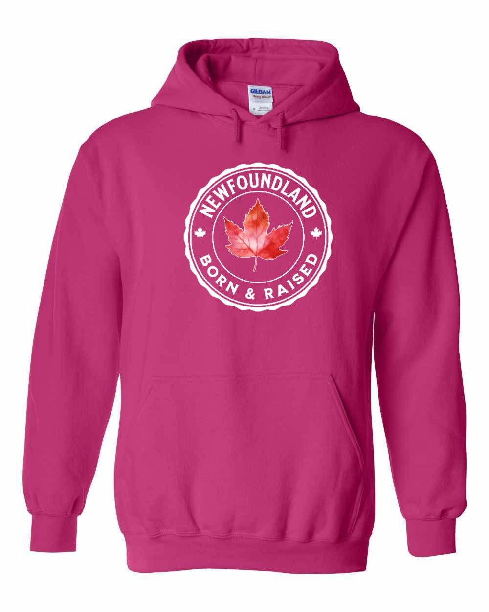 Born and Raised NFLD Pullover Hoodie - Gildan Canada (sewn Internationally) - Unisex