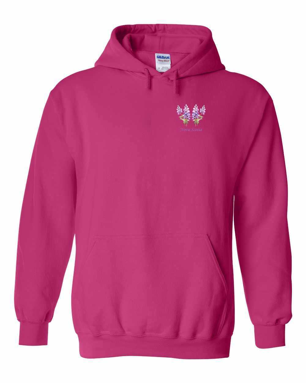 Nova Scotia Lupins Left Chest and Back pullover