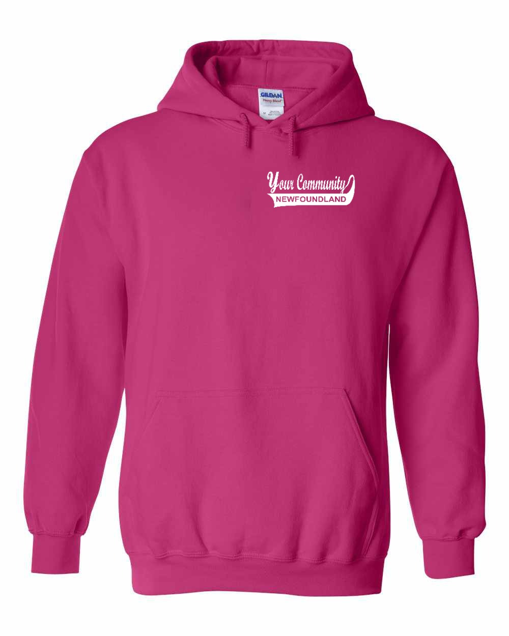 Custom Your Community Swoop (NFLD) Left Chest Pullover Hoodie - Unisex