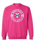 Born and Raised NS Heart Flag Crewneck Sweatshirt - Unisex