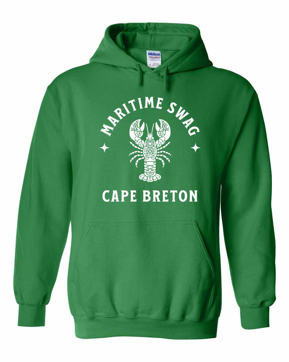 Maritime Swag Cape Breton Mandala white Lobster Full Pullover Hoodie
