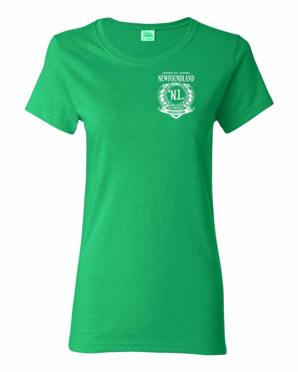 It's  A Newfoundland Thing Left Chest and Back Women's Tee