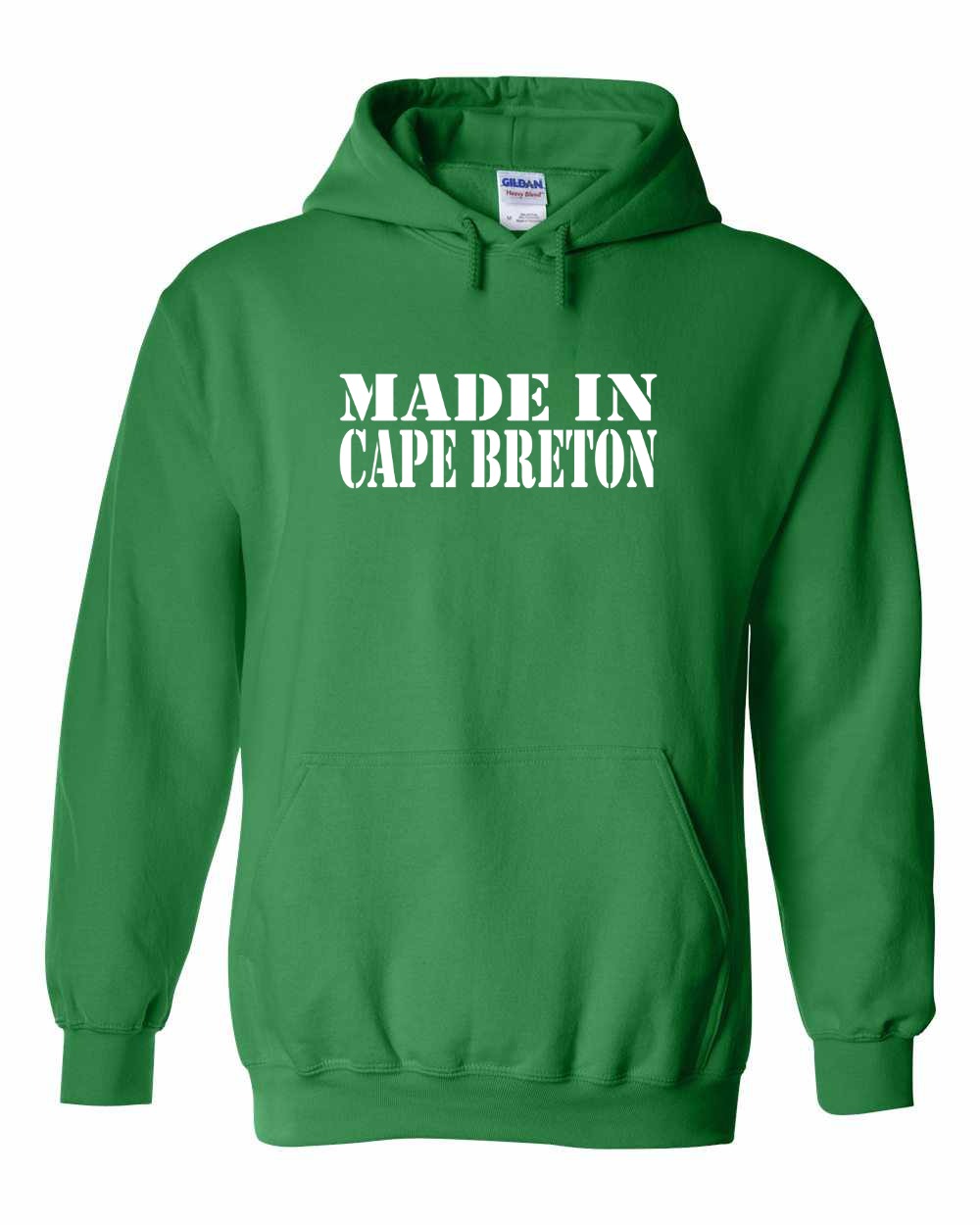 Made In Cape Breton White Full Pullover Hoodie