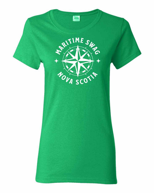 Maritime Swag Nova Scotia Compass Full womens-tee