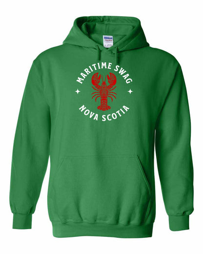 Maritime Swag Nova Scotia Mandala Red Lobster Left Chest and Back pullover