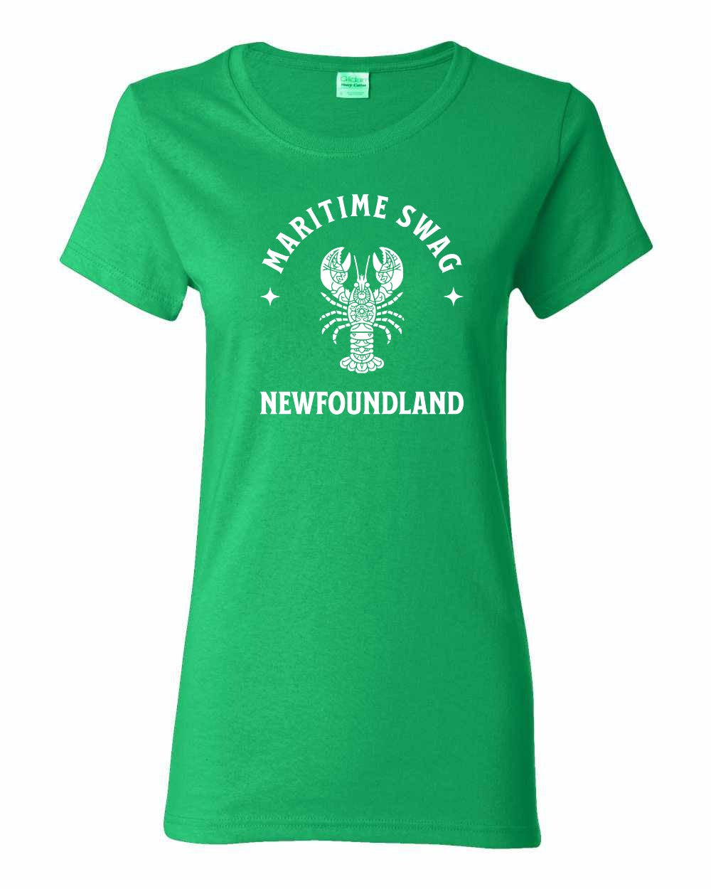 Maritime Swag NFLD Mandala white Lobster Women's Tee
