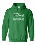 A piece of My heart in NFLD Tartan Heart Pullover Hoodie - Unisex