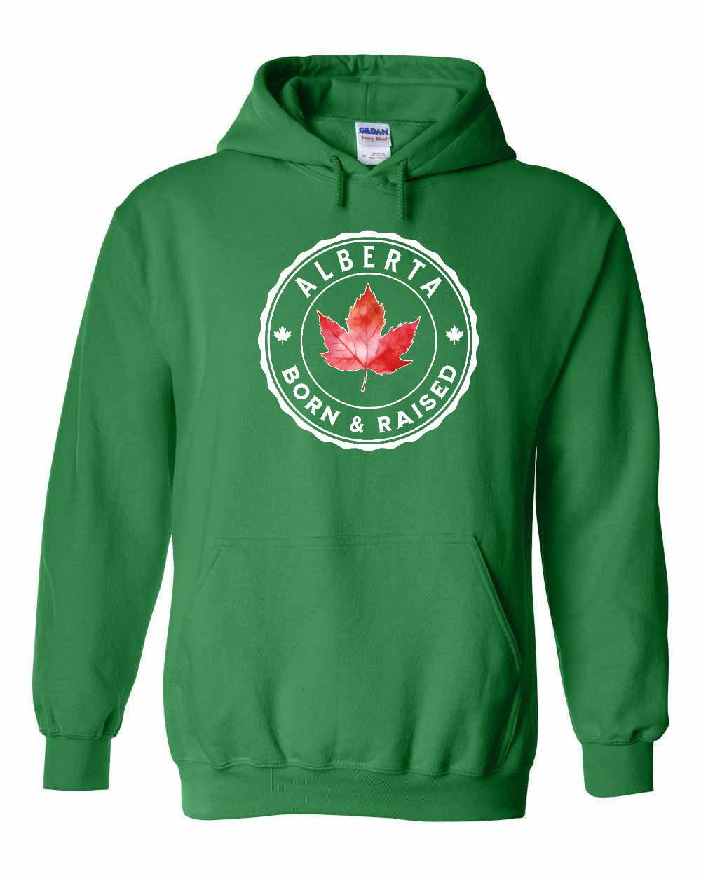 Born And Raised Alberta Pullover Hoodie - Gildan Canada (sewn Internationally) - Unisex