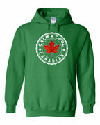 Calm Cool Canadian Leaf Pullover Hoodie - Gildan Canada (sewn Internationally) - Unisex