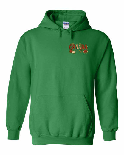 Canada Flowers Left Chest Pullover