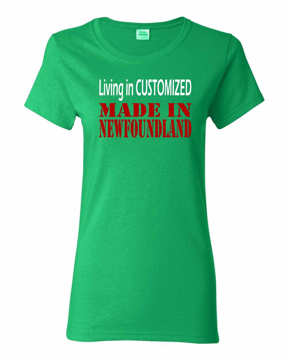Living in Custom Made in Newfoundland Full Women's Tee