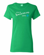 Living the NFLD Life blue Women's Tee