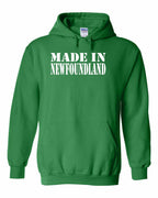 Made In NFLD ( White Lettering) Pullover Hoodie - Unisex