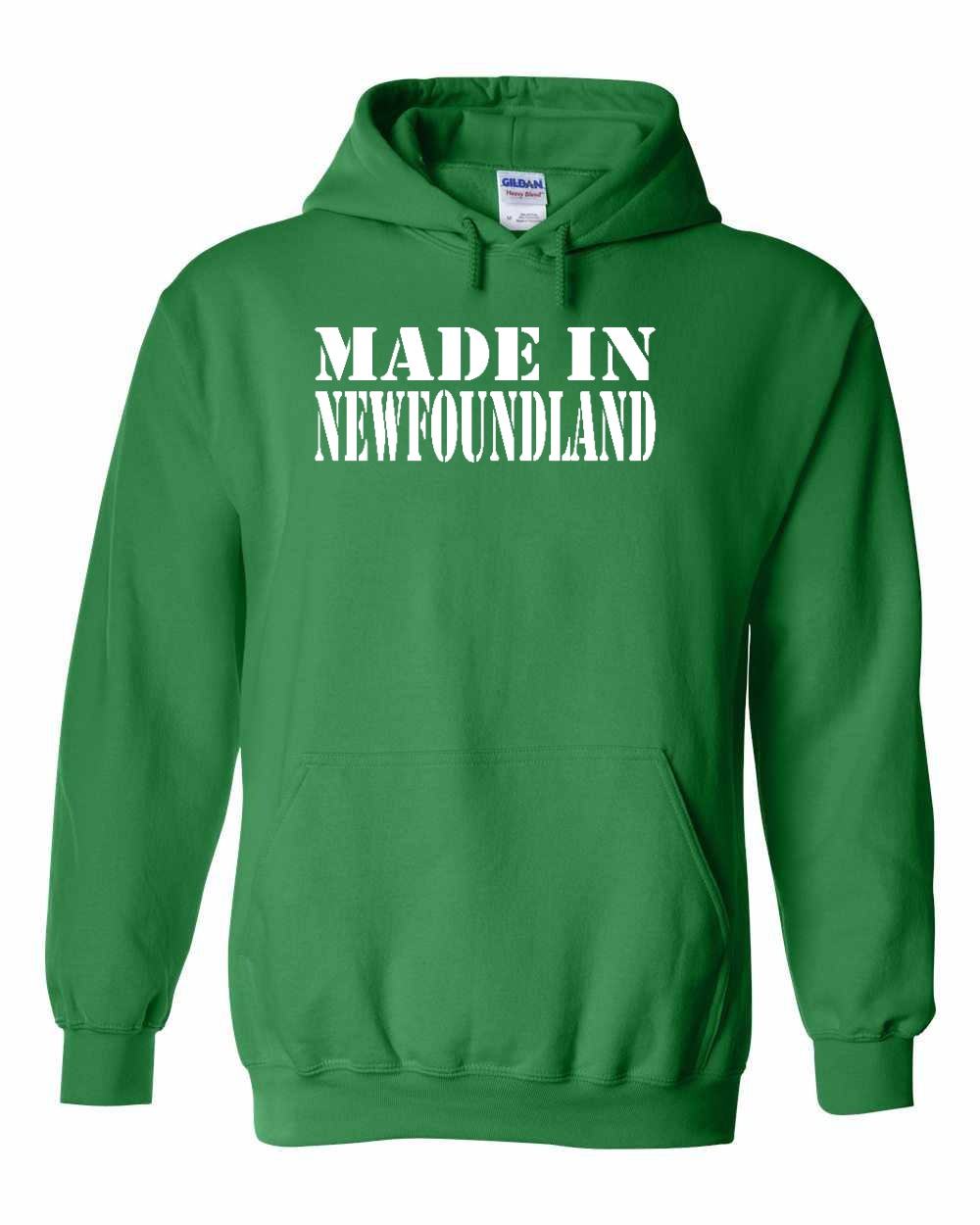 Made In NFLD ( White Lettering) Pullover Hoodie - Unisex
