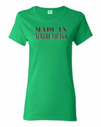 Made In NFLD ( Tartan Lettering) Women's Tee