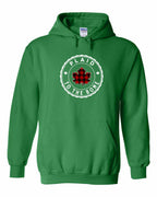 Plaid to the Bone Circle Leaf Pullover Hoodie - Gildan Canada (sewn Internationally) - Unisex