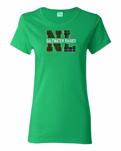 Newfoundland and Labrador Saltwater Raised Full Front Women's Tee