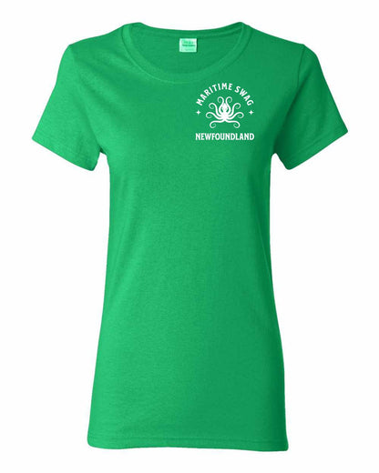 Maritime Swag Newfoundland Octopus Left Chest Women's Tee
