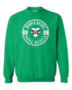 Born and Raised NS Heart Flag Crewneck Sweatshirt - Unisex