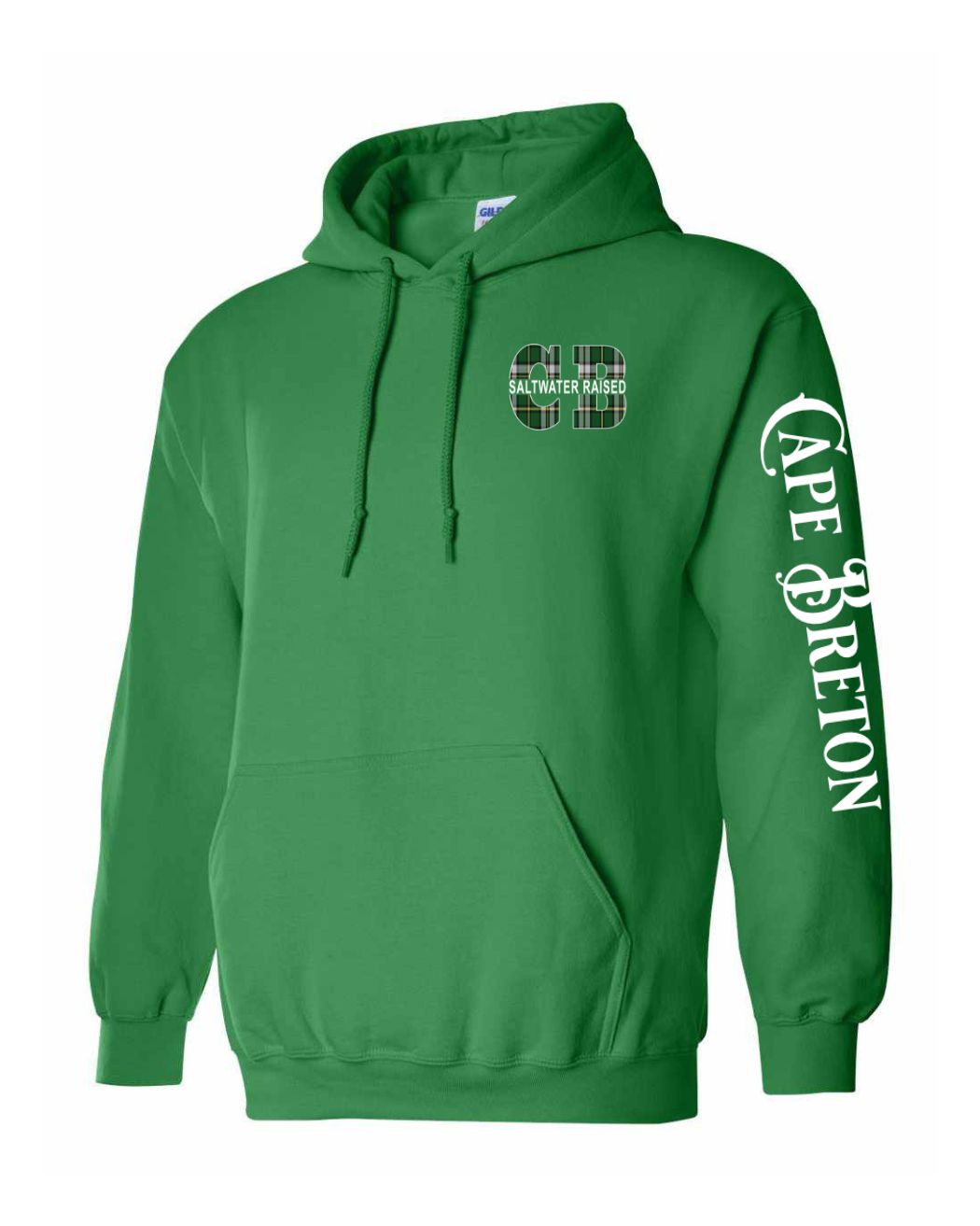 Cape Breton Saltwater Raised Left chest and Sleeve Pullover Hoodie