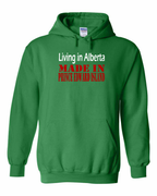 Living in Alberta made in PEI Pullover Hoodie - Unisex