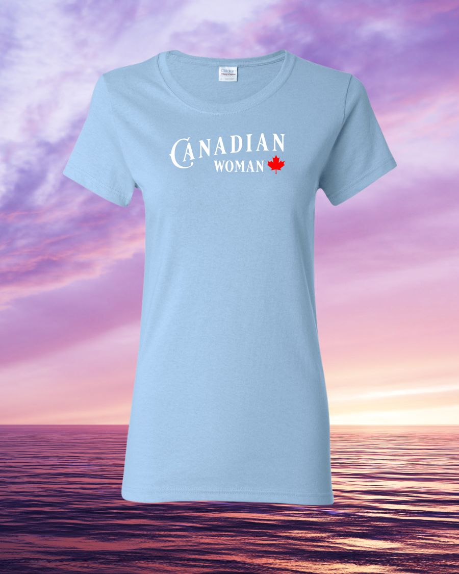 Canadian Woman Maple Leaf Women's Tee - Gildan Canada (sewn Internationally)