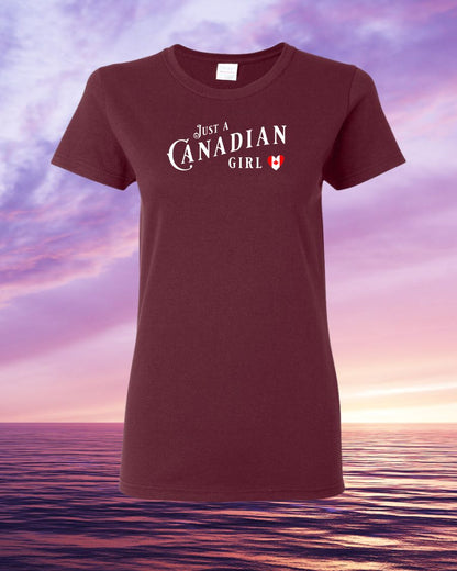 Just a Canadian Girl Heart Tee