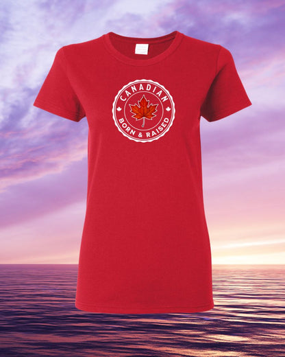 Canadian Born & Raised Women's Tee