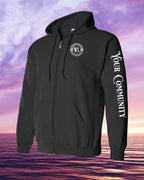 Born & Raised NL Custom Sleeve Zip Hoodie - Unisex