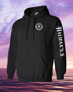 Born & Raised in Halifax left chest and sleeve Pullover Hoodie - Unisex