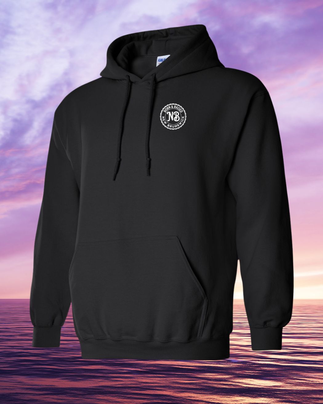 Born & Raised in NB Pullover Hoodie Left Chest Print
