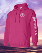 Born & Raised in Dartmouth left chest and Sleeve Pullover Hoodie - Unisex