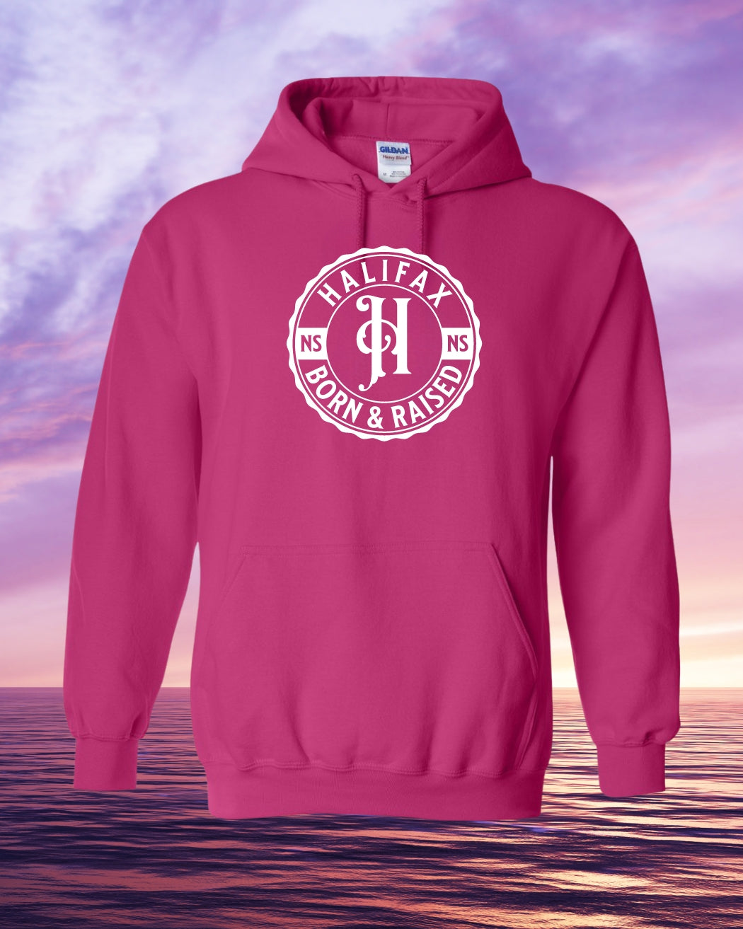 Born & Raised in Halifax Full Front Hoodie