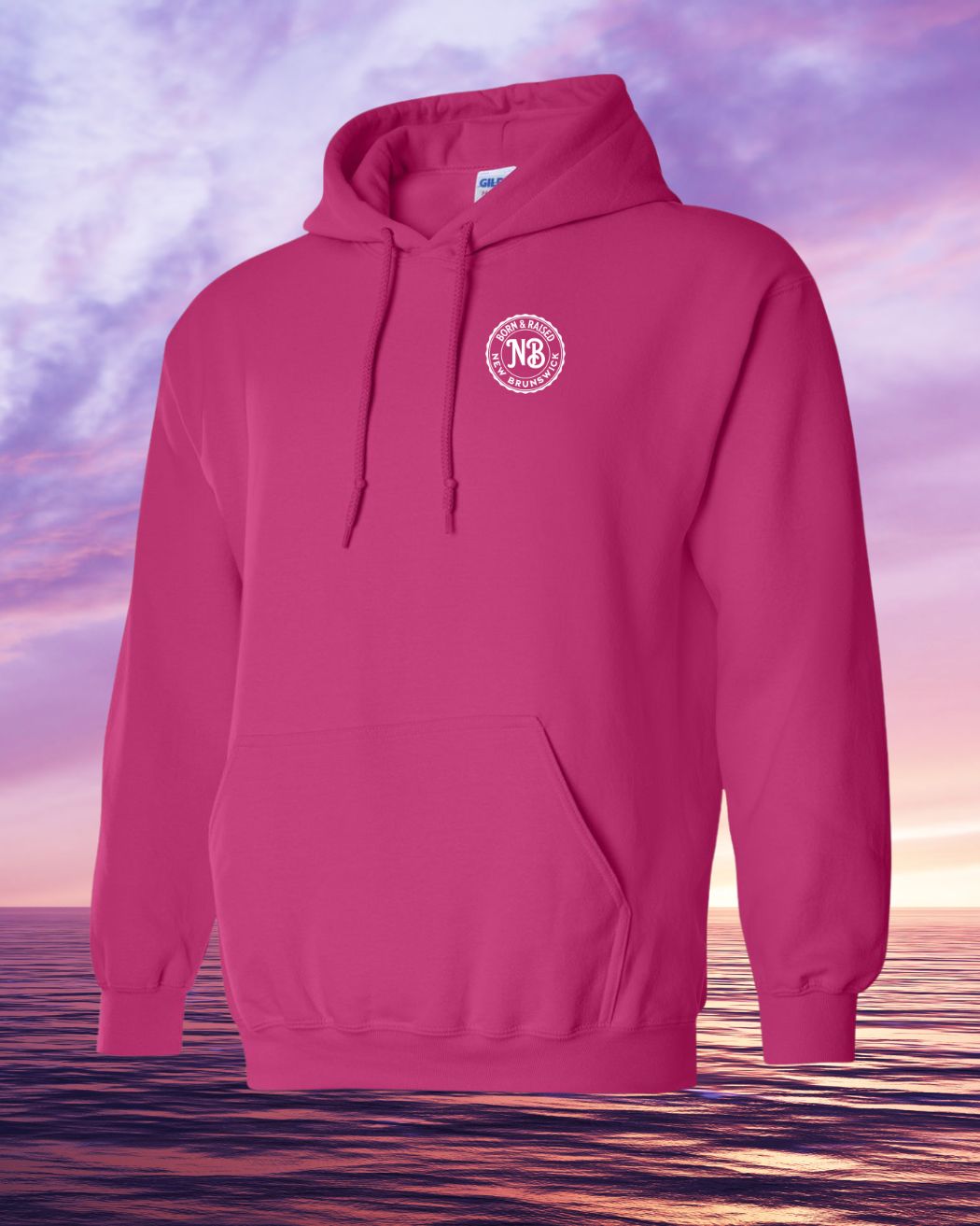Born & Raised in NB Pullover Hoodie Left Chest Print