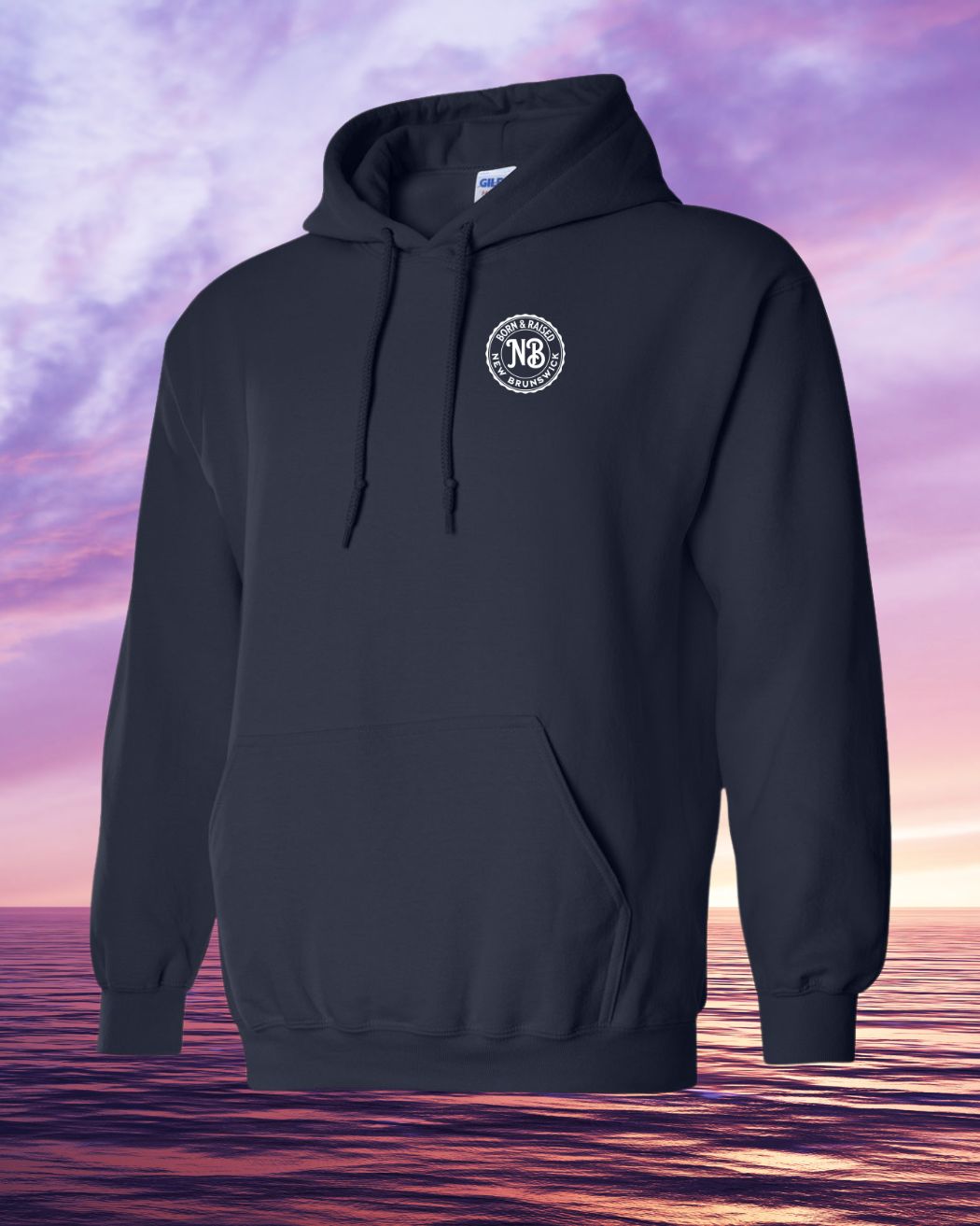 Born & Raised in NB Pullover Hoodie Left Chest Print