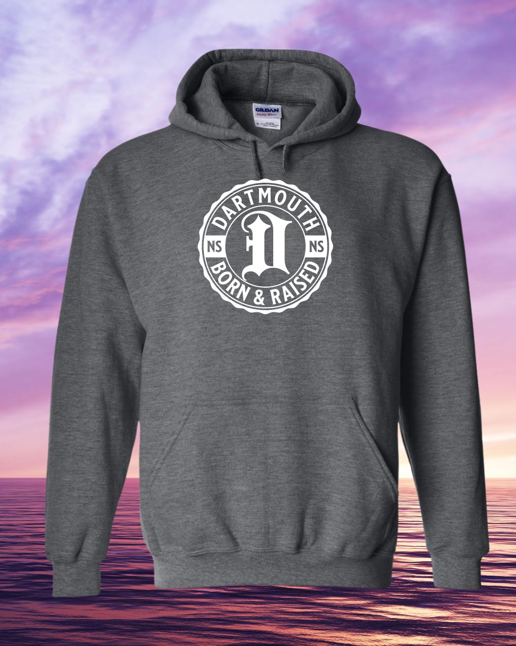 Born & Raised in Dartmouth Full Front Hoodie