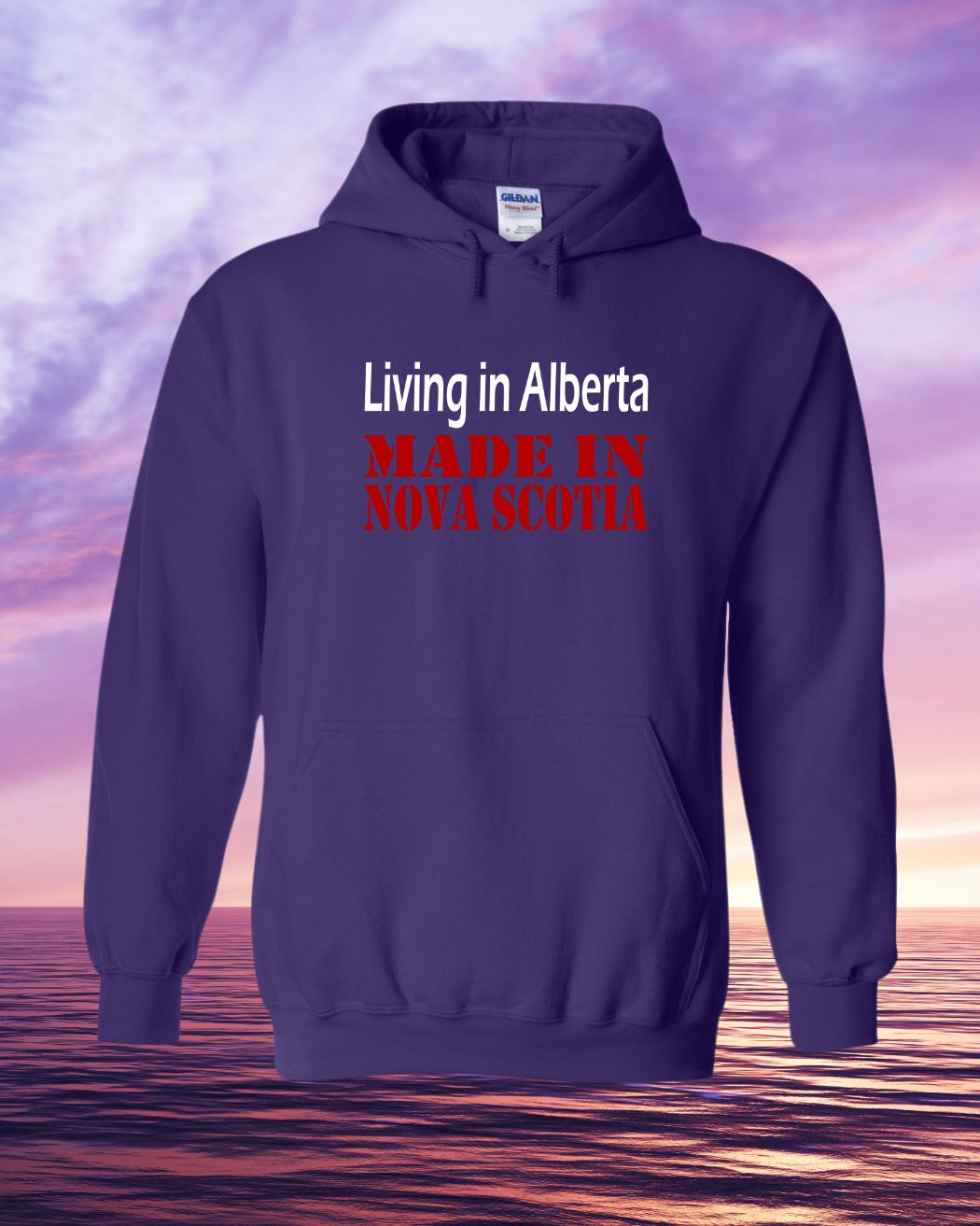 Living in Alberta Made in Nova Scotia Hoodie