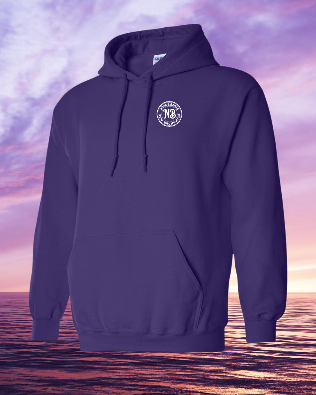 Born & Raised in NB Pullover Hoodie Left Chest Print
