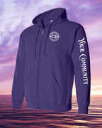 Born & Raised CB Custom Sleeve Zip Hoodie - Unisex