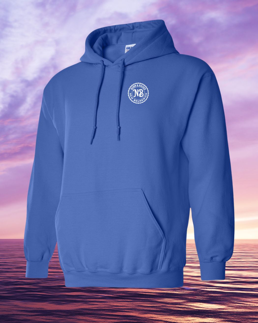 Born & Raised in NB Pullover Hoodie Left Chest Print