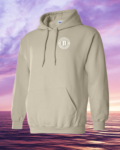 Born & Raised in Dartmouth left chest Hoodie